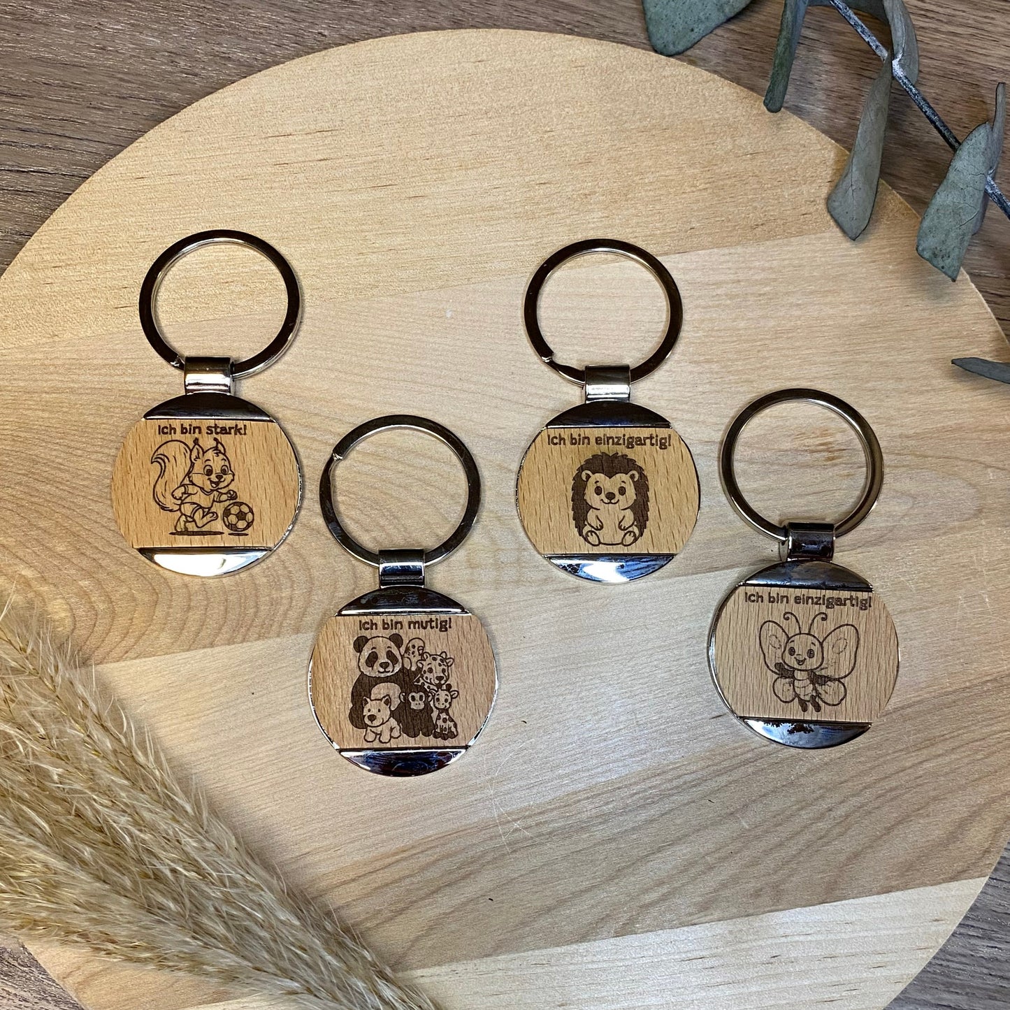 Schlüsselanhänger mit süßen Motiven für Kinder