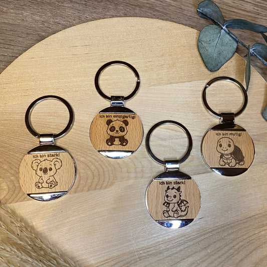 Schlüsselanhänger mit süßen Motiven für Kinder