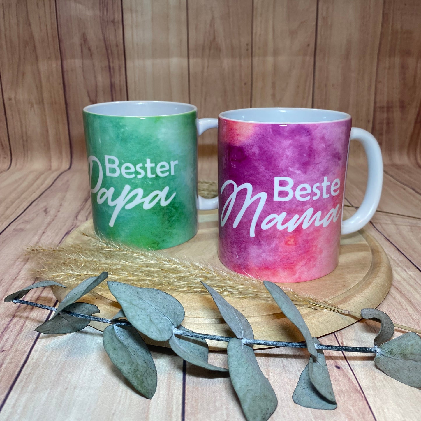 Bunte Tassen für die besten Mamas, Papas, Omas und Opas