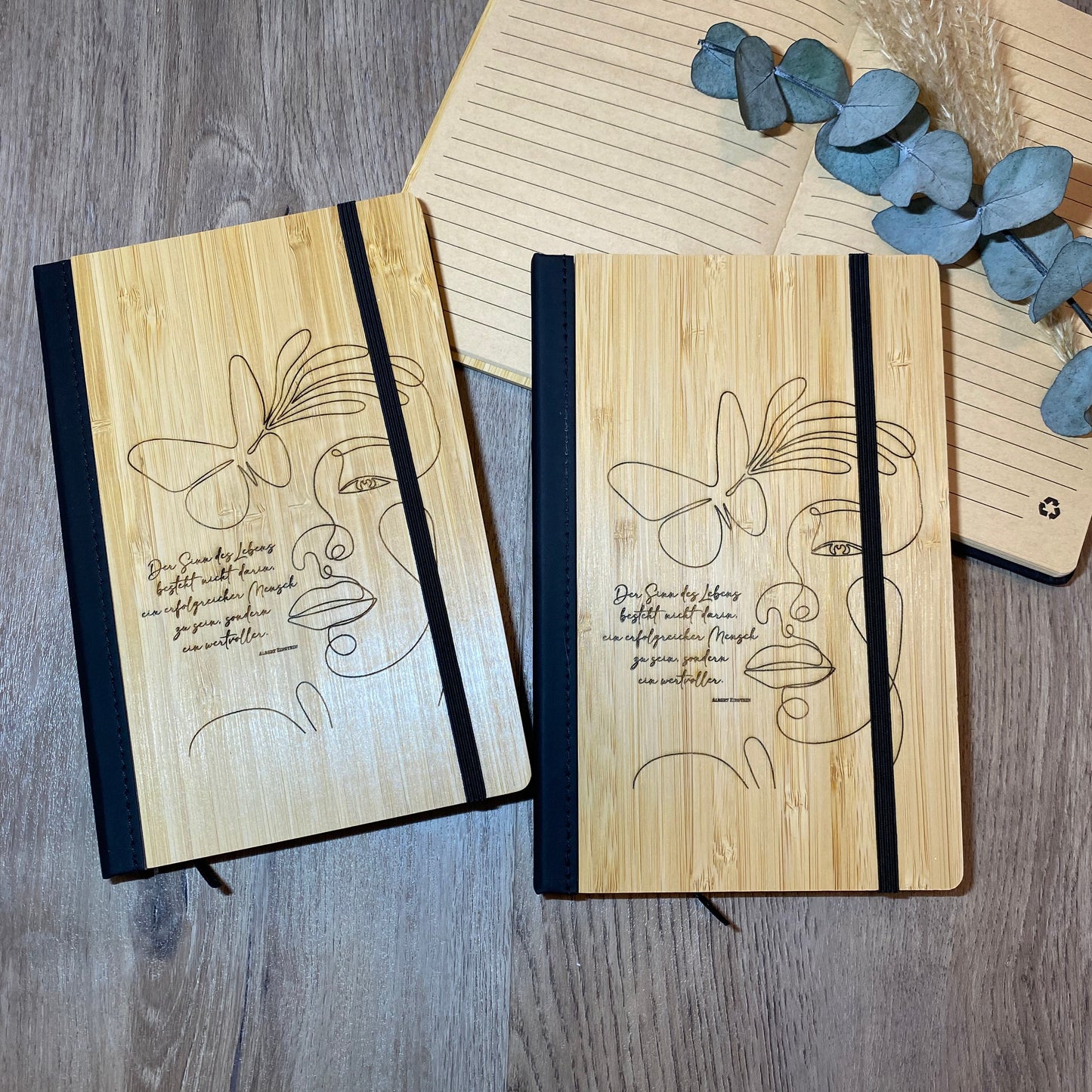 Notizbuch mit Bambus Cover