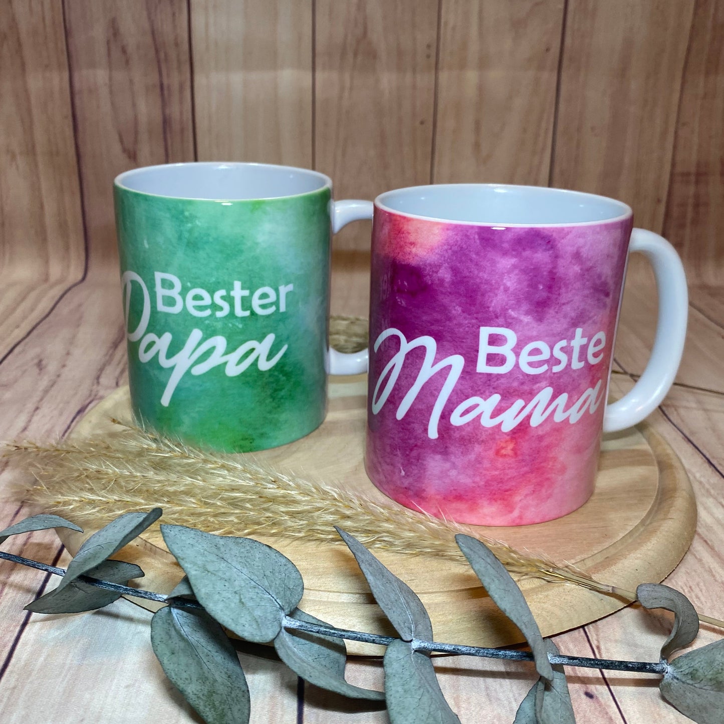 Bunte Tassen für die besten Mamas, Papas, Omas und Opas