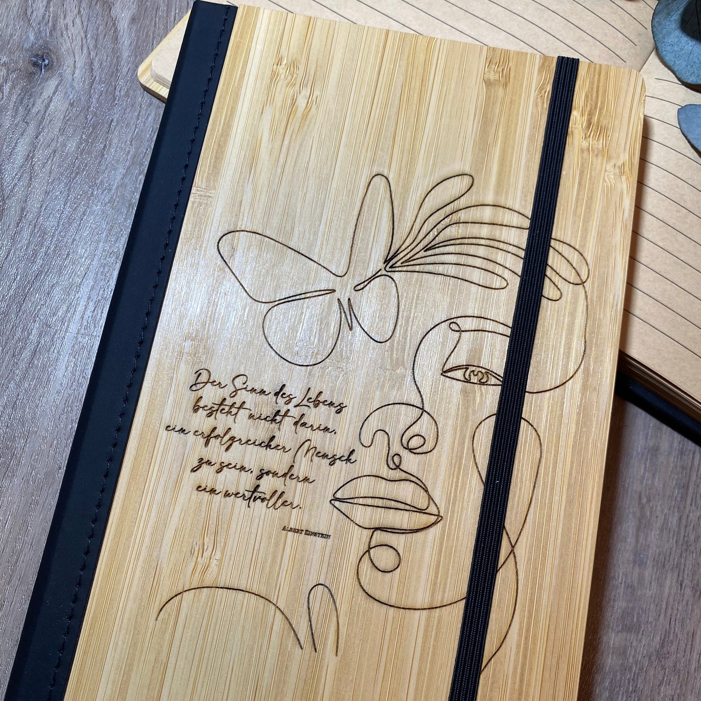 Notizbuch mit Bambus Cover