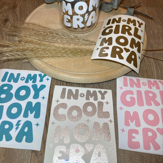 Trinkglas mit Deckel und Strohhalm „IN MY GIRL MOM ERA“