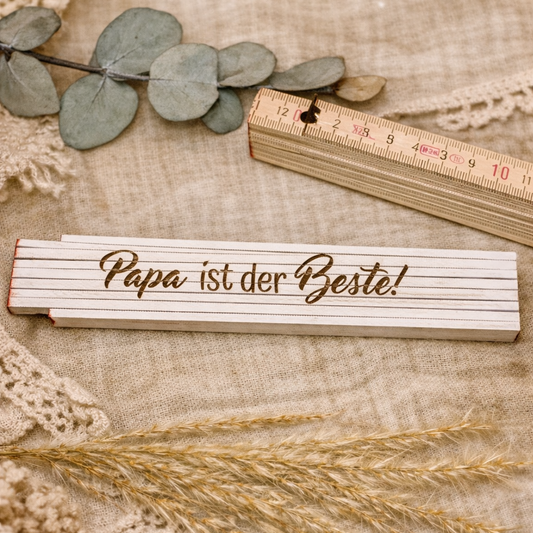 Zollstock mit deinem Wunschtext