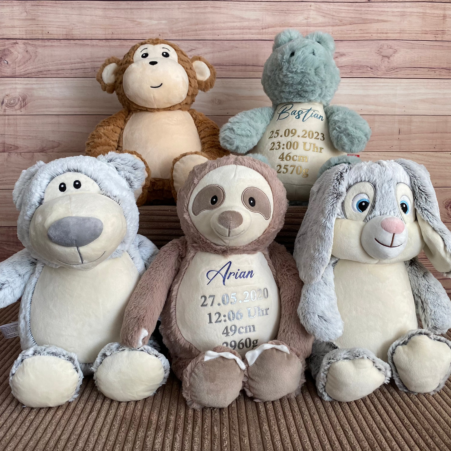 Personalisiertes Stofftier (Cubbies)