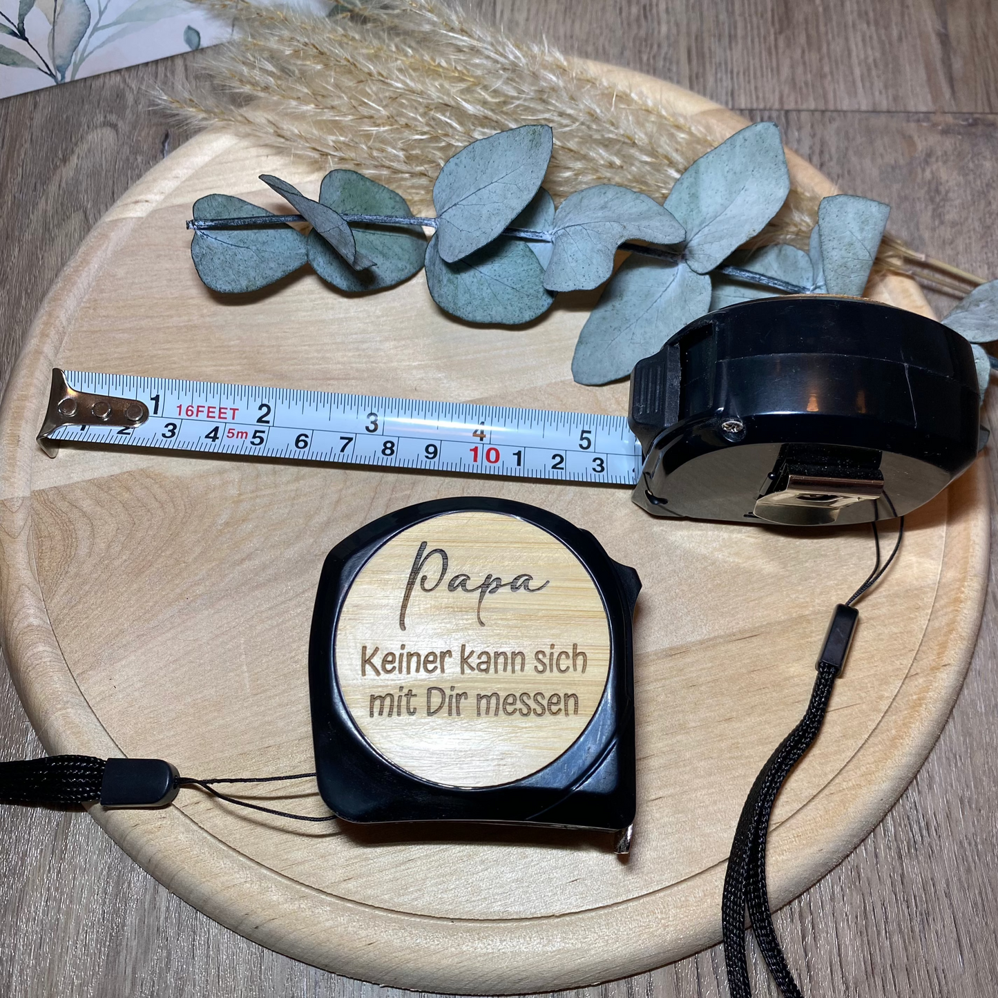 Maßband mit Wunschtext