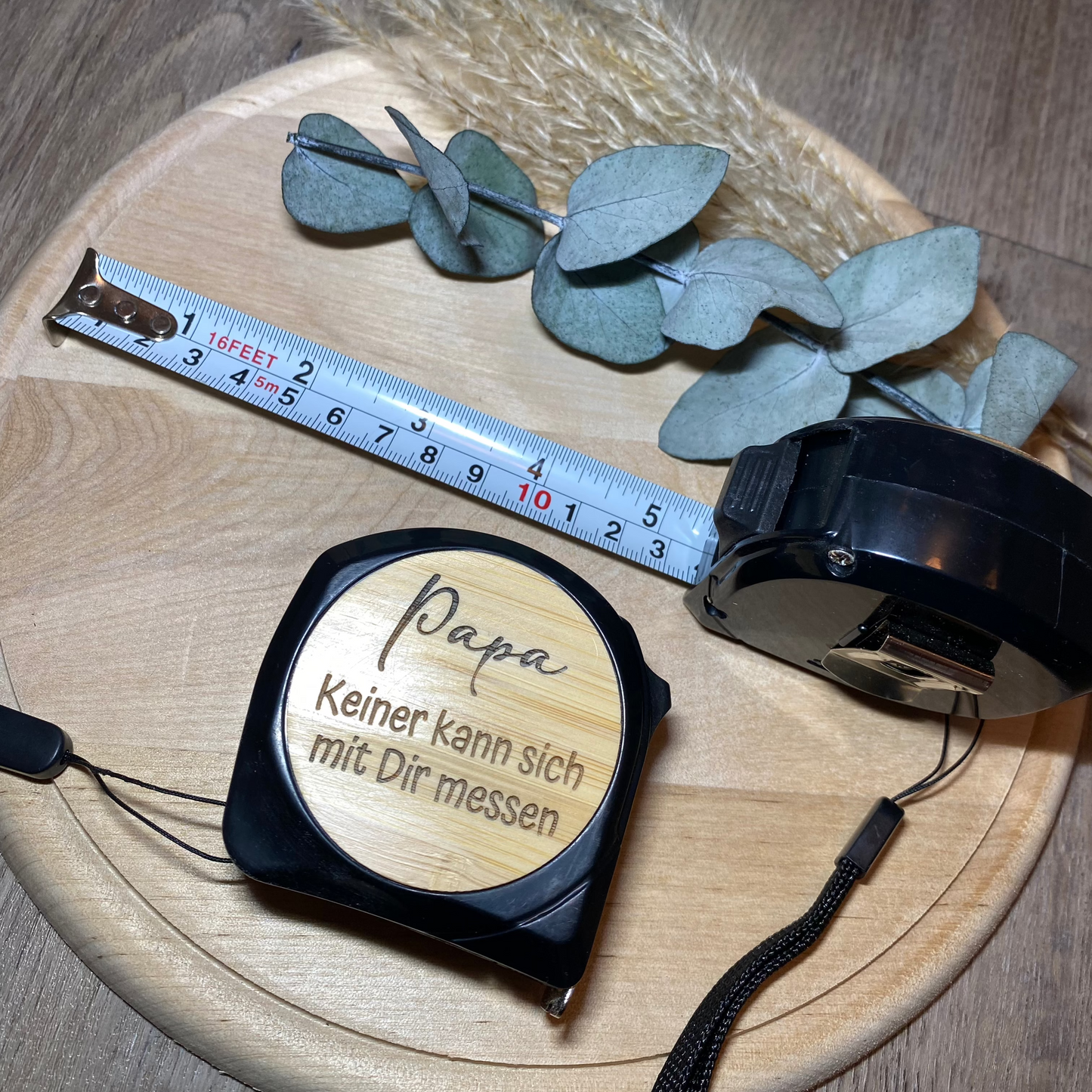 Maßband mit Wunschtext