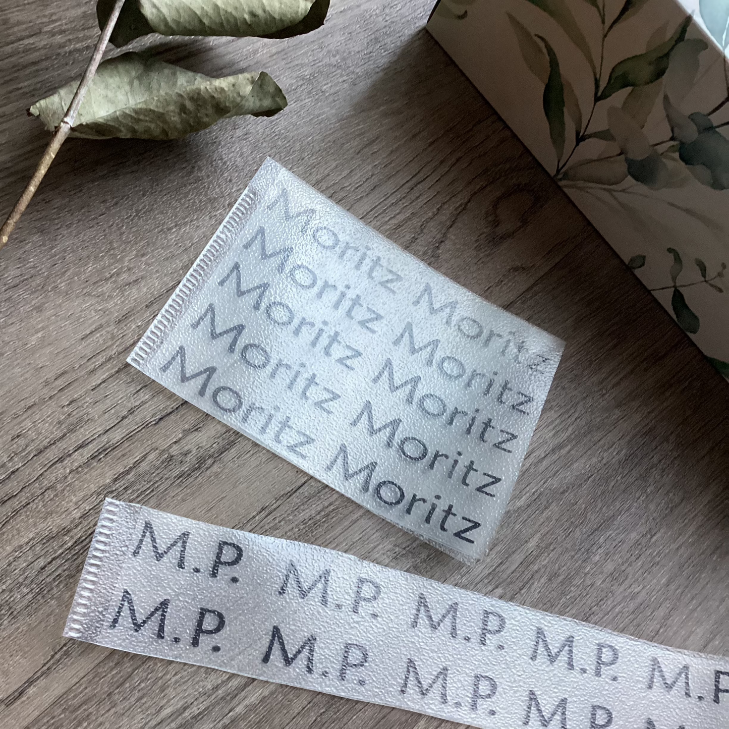 Personalisierte Bügeletiketten für Kinderkleidung