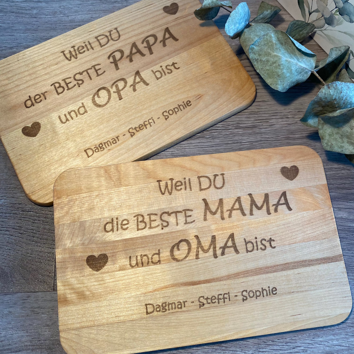 Frühstücksbrettchen aus Holz