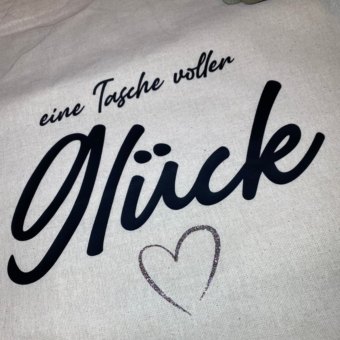 Baumwolltasche "Eine Tasche voller Glück"