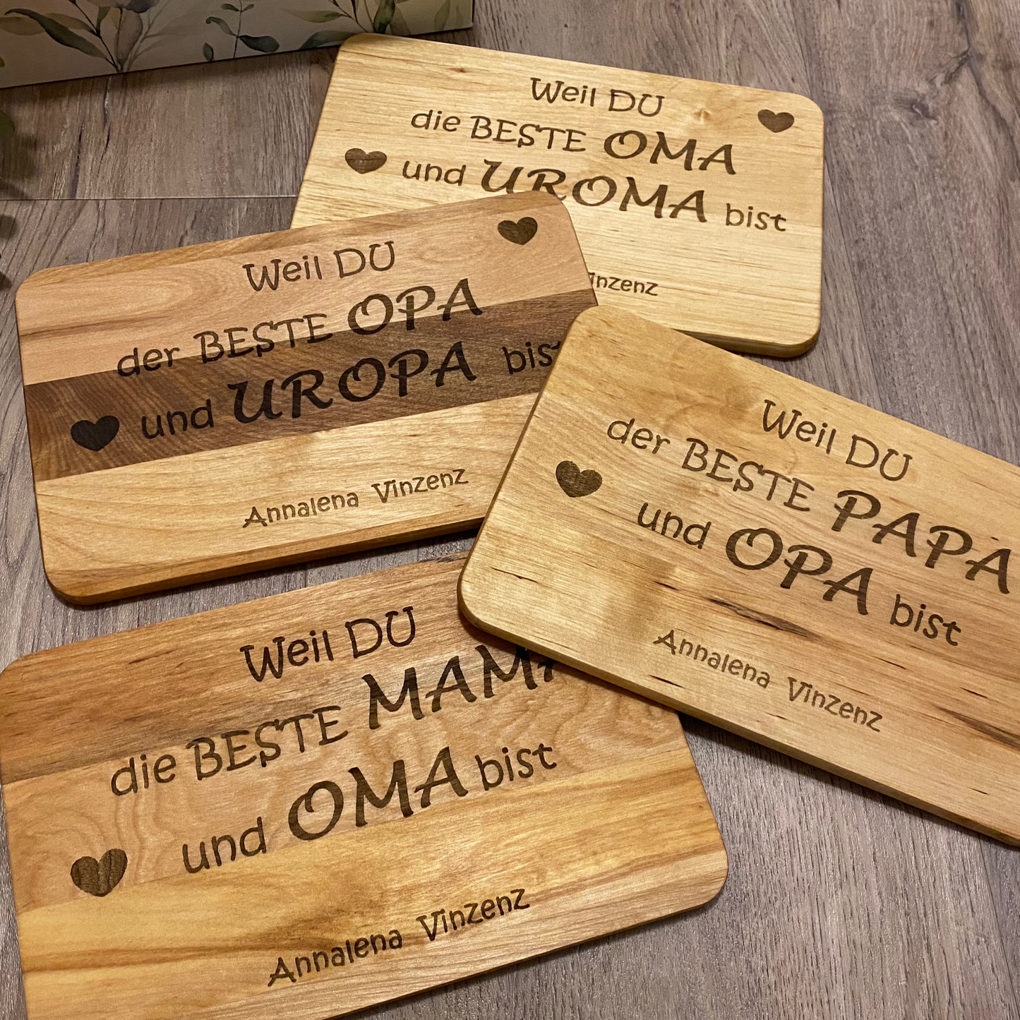 Frühstücksbrettchen aus Holz