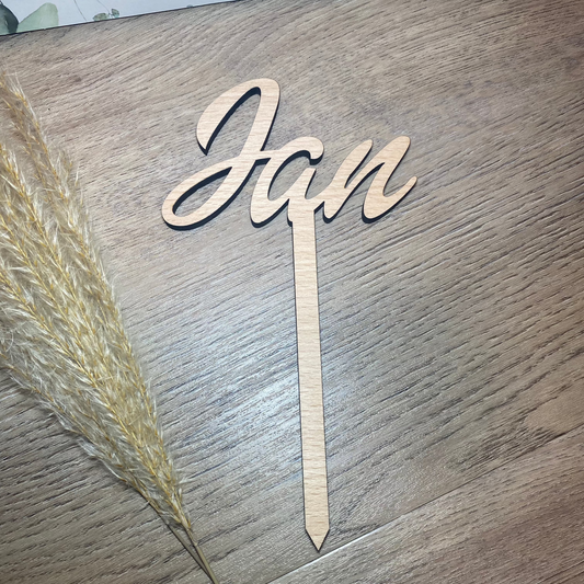 Caketopper mit Namen