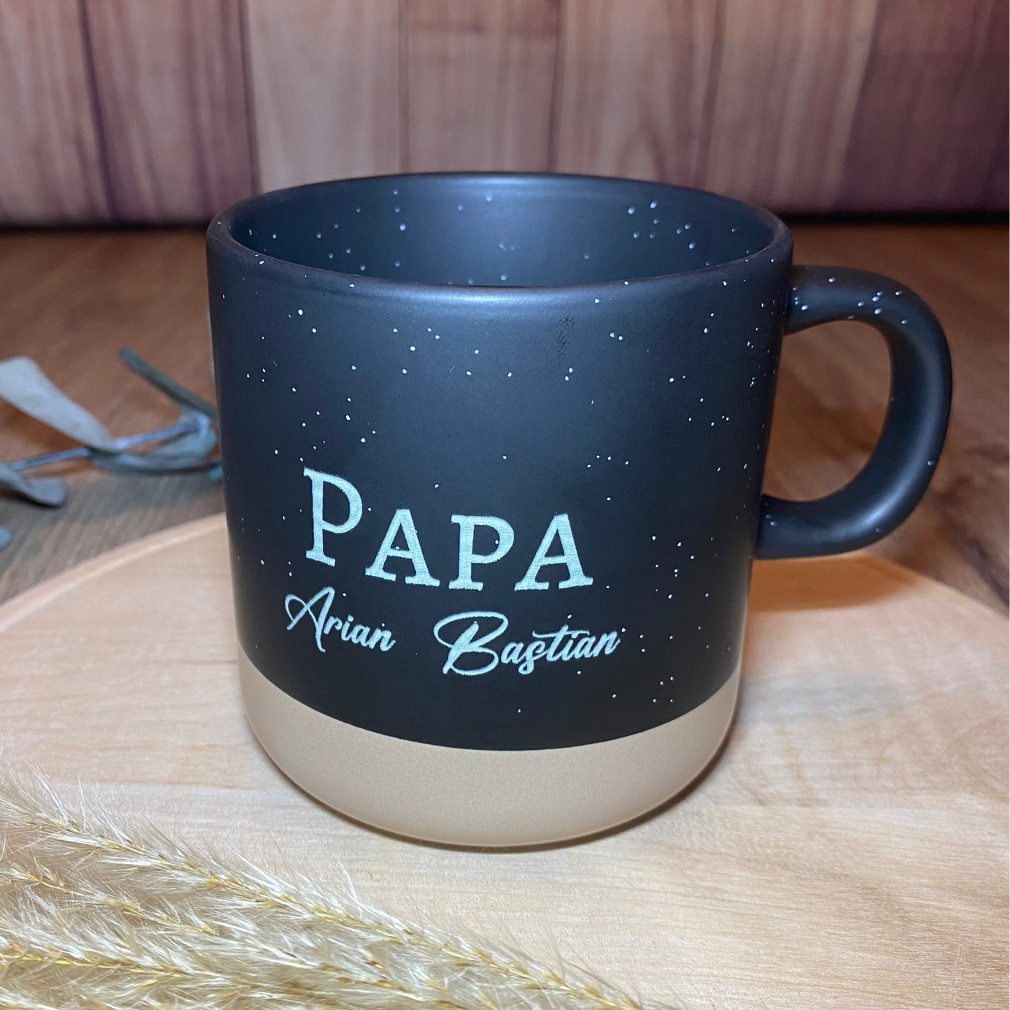 Keramiktasse mit Gravur für Papa