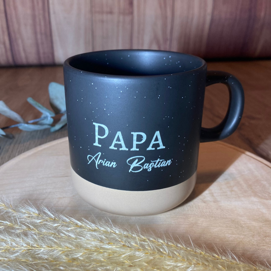 Keramiktasse mit Gravur für Papa