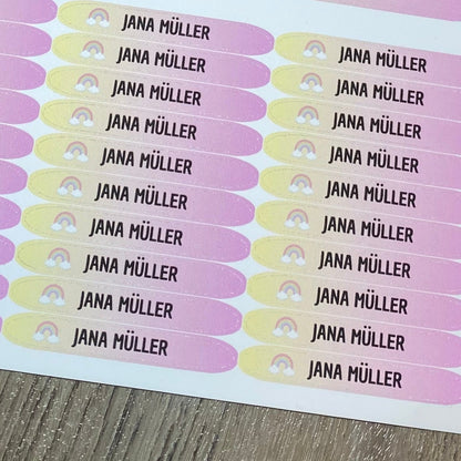 Namenssticker für Stifte
