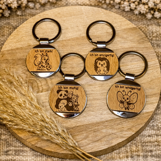 Schlüsselanhänger mit süßen Motiven für Kinder