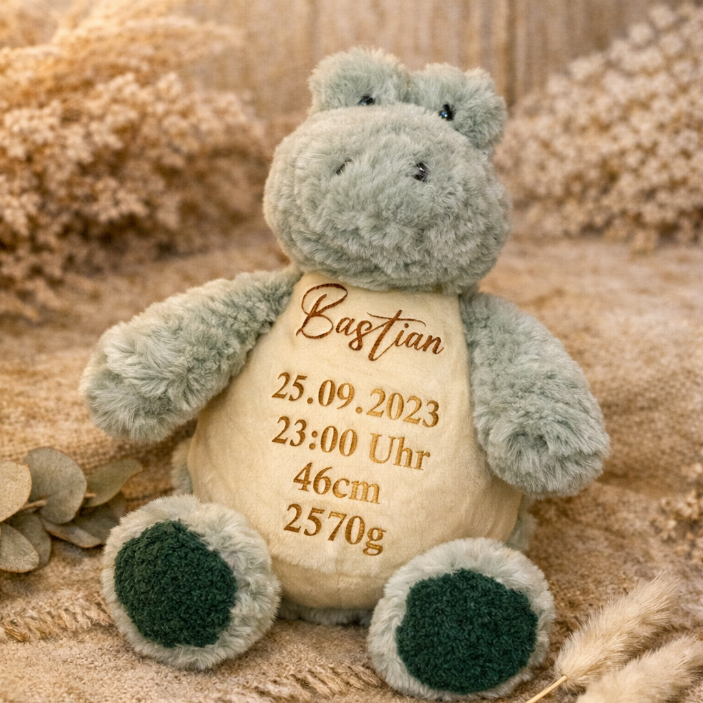 Kuscheltier mit Geburtsdaten