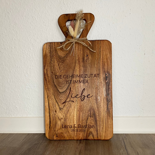 Holzschneidebrett personalisiert