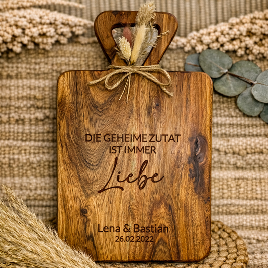 Holzschneidebrett personalisiert