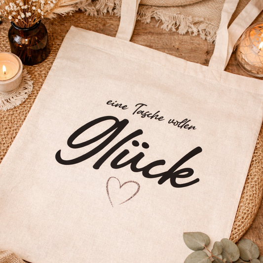 Baumwolltasche "Eine Tasche voller Glück"