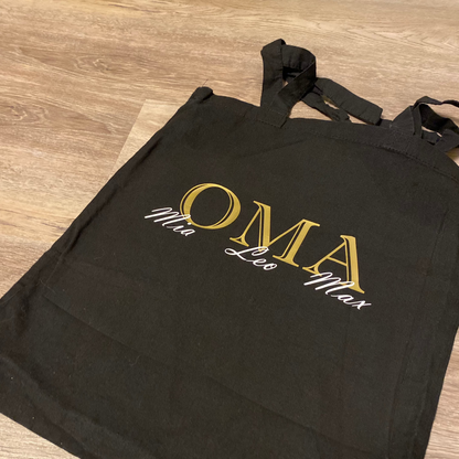 Personalisierte Baumwolltasche für Mama/Papa Oma/Opa