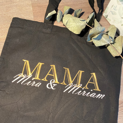 Personalisierte Baumwolltasche für Mama/Papa Oma/Opa
