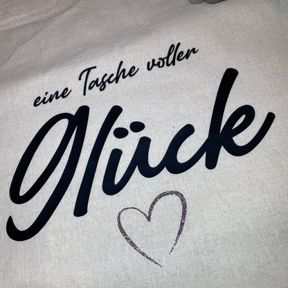 Baumwolltasche "Eine Tasche voller Glück"