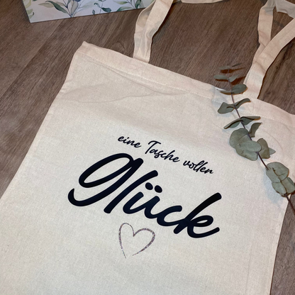 Baumwolltasche "Eine Tasche voller Glück"