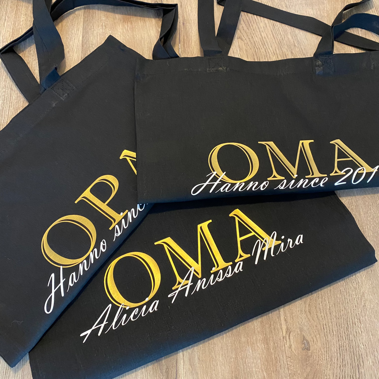 Personalisierte Baumwolltasche für Mama/Papa Oma/Opa