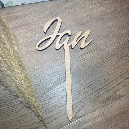 Caketopper mit Namen