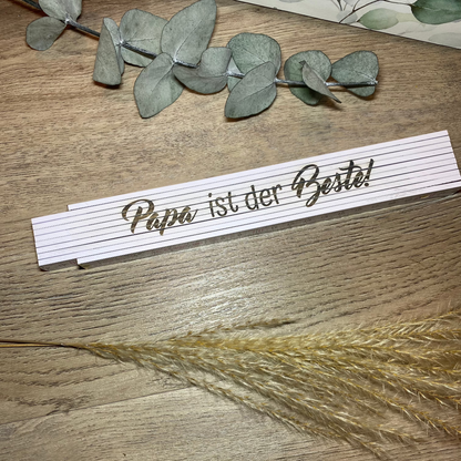 Zollstock mit deinem Wunschtext