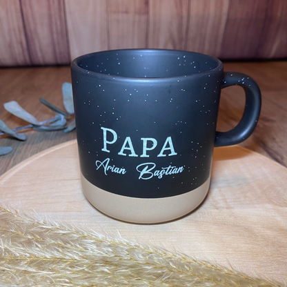 Keramiktasse mit Gravur für Papa