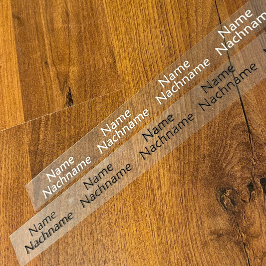 Personalisierte Bügeletiketten für Kinderkleidung