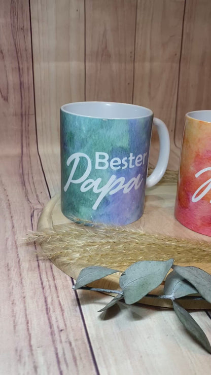 Bunte Tassen für die besten Mamas, Papas, Omas und Opas