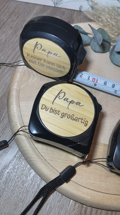 Maßband mit Wunschtext